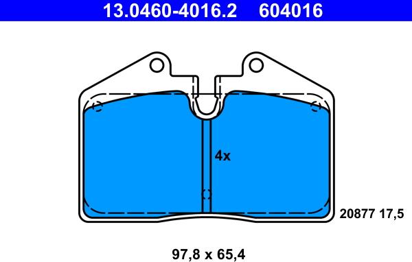 ATE 13.0460-4016.2 - Jarrupala, levyjarru inparts.fi