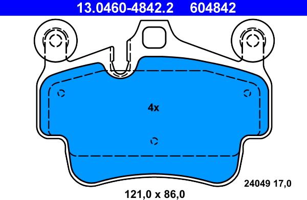 ATE 13.0460-4842.2 - Jarrupala, levyjarru inparts.fi