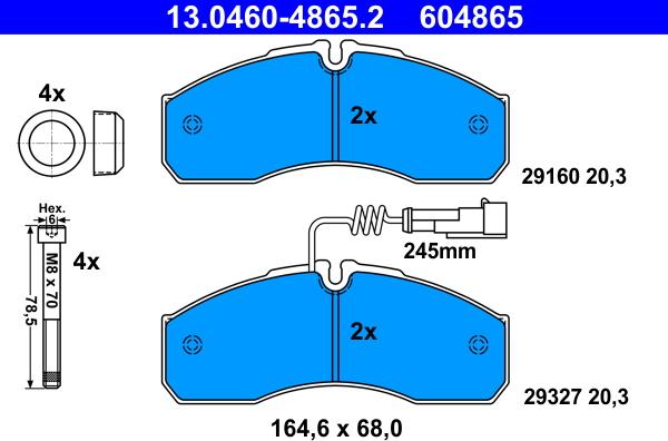 ATE 13.0460-4865.2 - Jarrupala, levyjarru inparts.fi