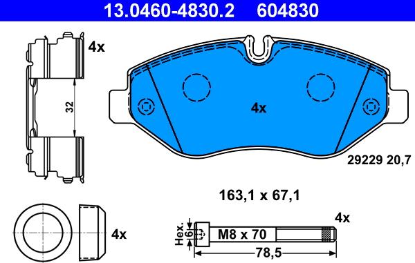 ATE 13.0460-4830.2 - Jarrupala, levyjarru inparts.fi