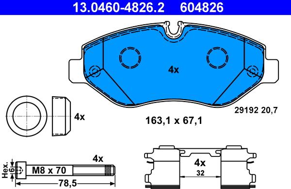 ATE 13.0460-4826.2 - Jarrupala, levyjarru inparts.fi