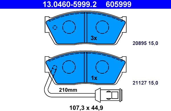 ATE 13.0460-5999.2 - Jarrupala, levyjarru inparts.fi