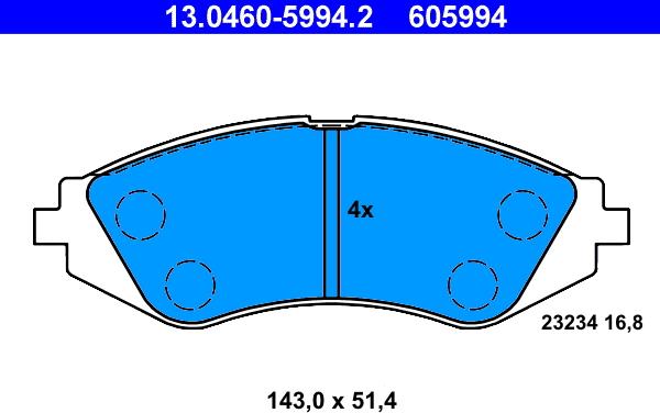 ATE 13.0460-5994.2 - Jarrupala, levyjarru inparts.fi