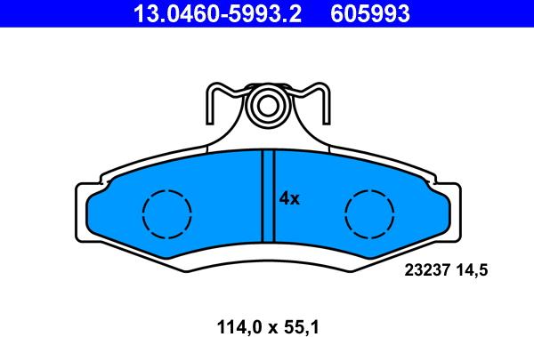 ATE 13.0460-5993.2 - Jarrupala, levyjarru inparts.fi