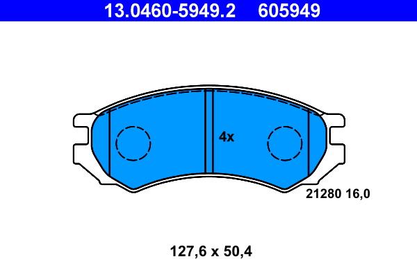 ATE 13.0460-5949.2 - Jarrupala, levyjarru inparts.fi