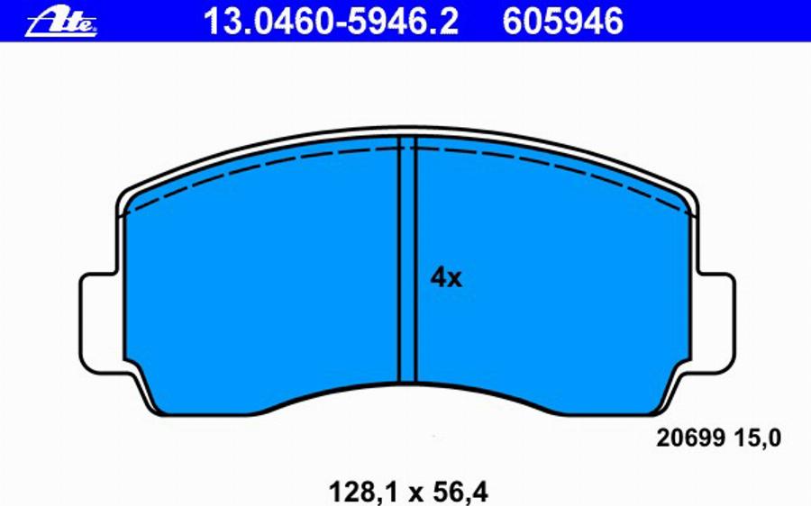 ATE 13.0460-5946.2 - Jarrupala, levyjarru inparts.fi