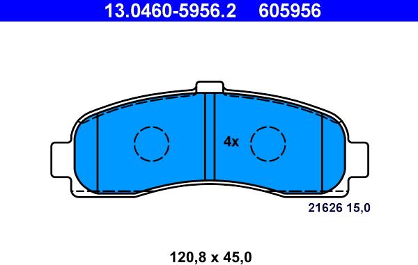 ATE 13.0460-5956.2 - Jarrupala, levyjarru inparts.fi