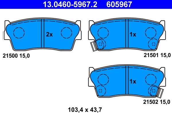 ATE 13.0460-5967.2 - Jarrupala, levyjarru inparts.fi