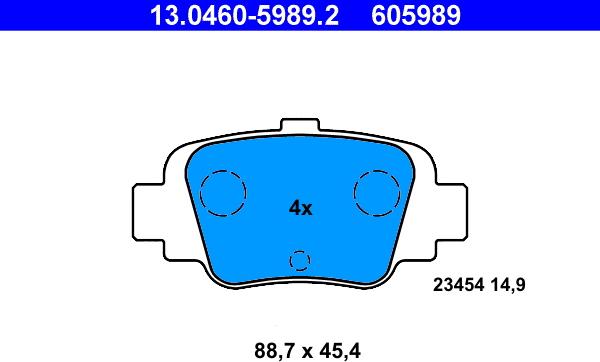 ATE 13.0460-5989.2 - Jarrupala, levyjarru inparts.fi