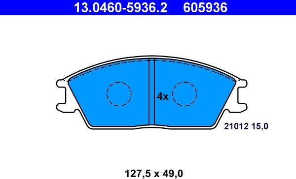 ATE 13.0460-5936.2 - Jarrupala, levyjarru inparts.fi