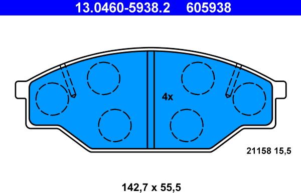 ATE 13.0460-5938.2 - Jarrupala, levyjarru inparts.fi