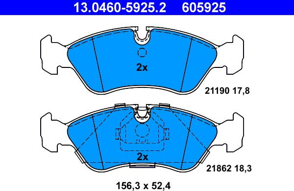 ATE 13.0460-5925.2 - Jarrupala, levyjarru inparts.fi