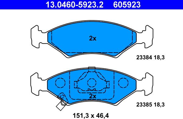 ATE 13.0460-5923.2 - Jarrupala, levyjarru inparts.fi