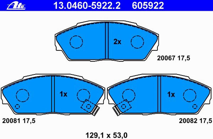 ATE 13.0460-5922.2 - Jarrupala, levyjarru inparts.fi