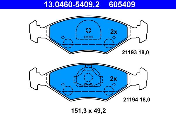 ATE 13.0460-5409.2 - Jarrupala, levyjarru inparts.fi