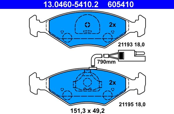 ATE 13.0460-5410.2 - Jarrupala, levyjarru inparts.fi