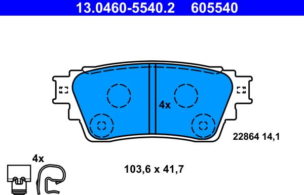 ATE 13.0460-5540.2 - Jarrupala, levyjarru inparts.fi