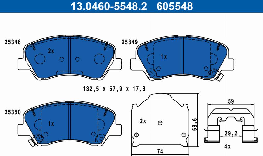 ATE 13.0460-5548.2 - Jarrupala, levyjarru inparts.fi