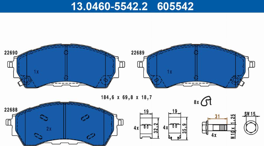 ATE 13.0460-5542.2 - Jarrupala, levyjarru inparts.fi