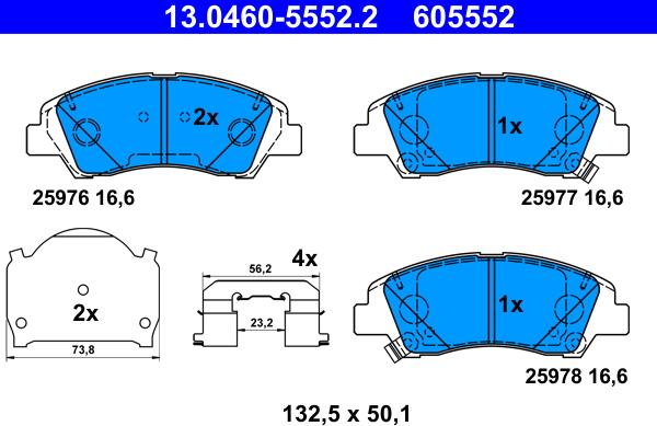 ATE 13.0460-5552.2 - Jarrupala, levyjarru inparts.fi