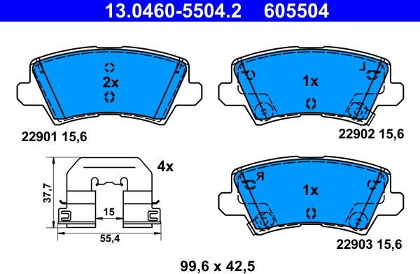 ATE 13.0460-5504.2 - Jarrupala, levyjarru inparts.fi