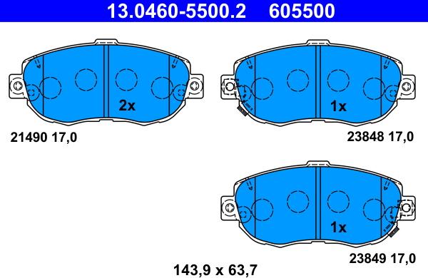 ATE 13.0460-5500.2 - Jarrupala, levyjarru inparts.fi