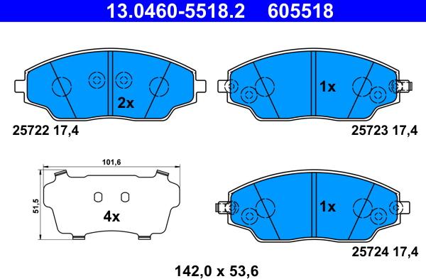 ATE 13.0460-5518.2 - Jarrupala, levyjarru inparts.fi