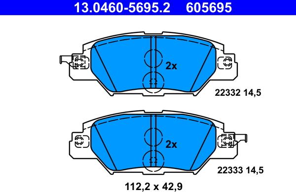 ATE 13.0460-5695.2 - Jarrupala, levyjarru inparts.fi