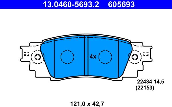 ATE 13.0460-5693.2 - Jarrupala, levyjarru inparts.fi