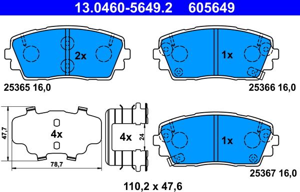 ATE 13.0460-5649.2 - Jarrupala, levyjarru inparts.fi