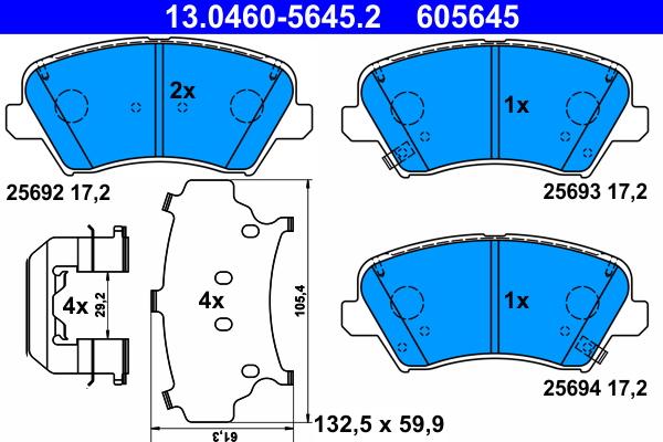 ATE 13.0460-5645.2 - Jarrupala, levyjarru inparts.fi