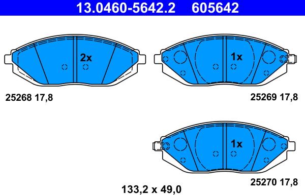 ATE 13.0460-5642.2 - Jarrupala, levyjarru inparts.fi