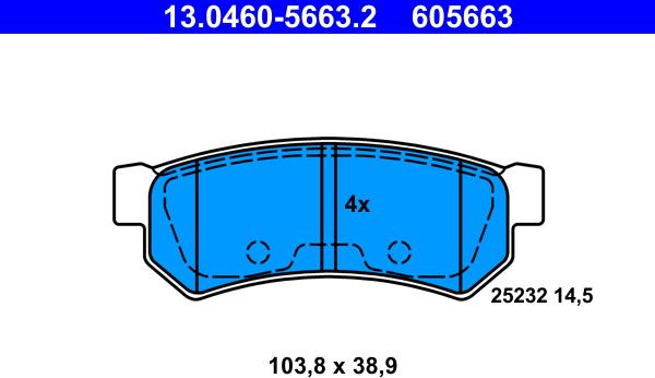 ATE 13.0460-5663.2 - Jarrupala, levyjarru inparts.fi