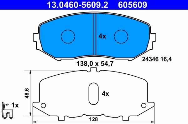 ATE 13.0460-5609.2 - Jarrupala, levyjarru inparts.fi