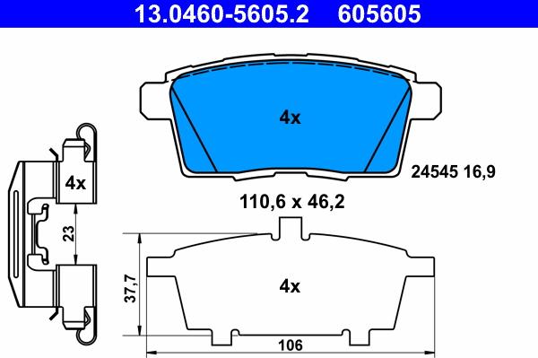 ATE 13.0460-5605.2 - Jarrupala, levyjarru inparts.fi