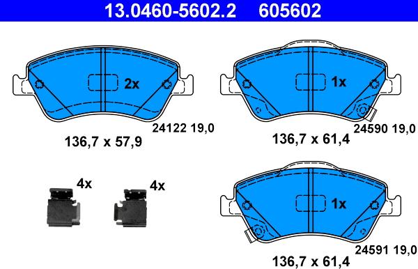 ATE 13.0460-5602.2 - Jarrupala, levyjarru inparts.fi