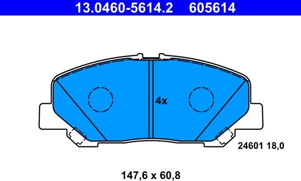 ATE 13.0460-5614.2 - Jarrupala, levyjarru inparts.fi