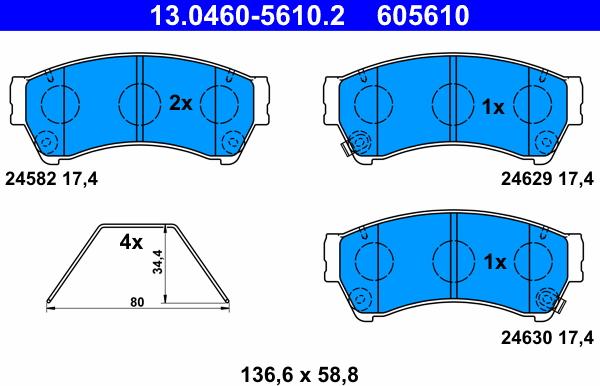 ATE 13.0460-5610.2 - Jarrupala, levyjarru inparts.fi