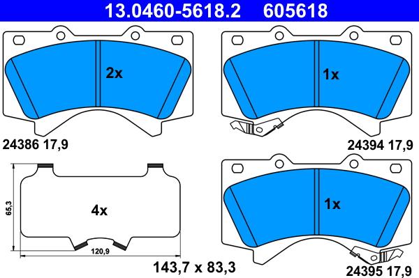 ATE 13.0460-5618.2 - Jarrupala, levyjarru inparts.fi