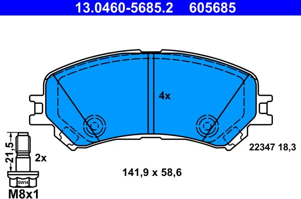 ATE 13.0460-5685.2 - Jarrupala, levyjarru inparts.fi