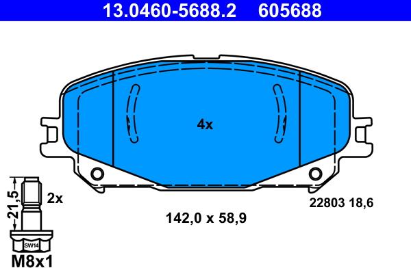 ATE 13.0460-5688.2 - Jarrupala, levyjarru inparts.fi