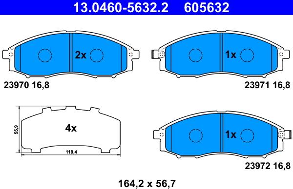 ATE 13.0460-5632.2 - Jarrupala, levyjarru inparts.fi