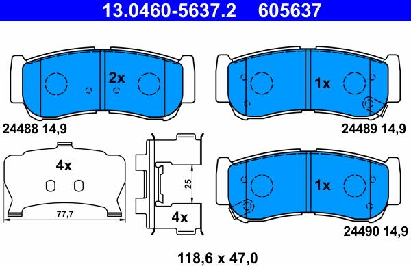 ATE 13.0460-5637.2 - Jarrupala, levyjarru inparts.fi