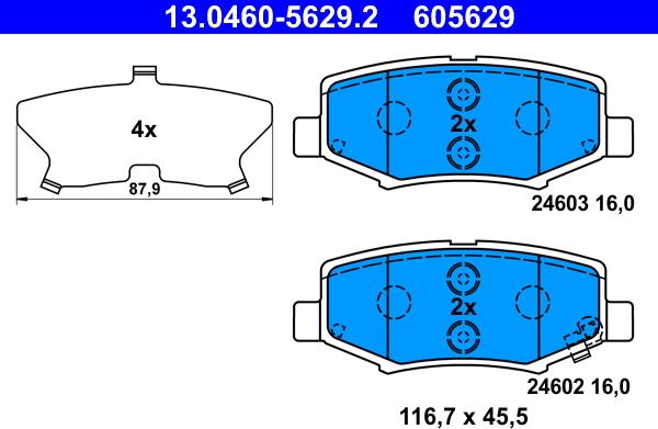 ATE 13.0460-5629.2 - Jarrupala, levyjarru inparts.fi