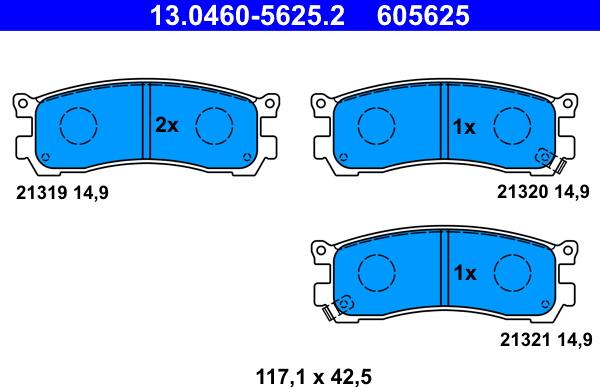 ATE 13.0460-5625.2 - Jarrupala, levyjarru inparts.fi