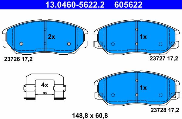 ATE 13.0460-5622.2 - Jarrupala, levyjarru inparts.fi