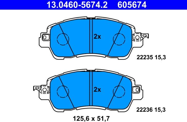 ATE 13.0460-5674.2 - Jarrupala, levyjarru inparts.fi