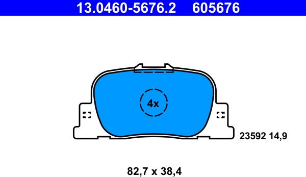 ATE 13.0460-5676.2 - Jarrupala, levyjarru inparts.fi