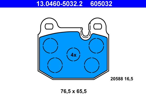 ATE 13.0460-5032.2 - Jarrupala, levyjarru inparts.fi