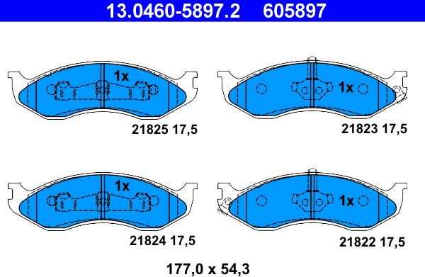 ATE 13.0460-5897.2 - Jarrupala, levyjarru inparts.fi